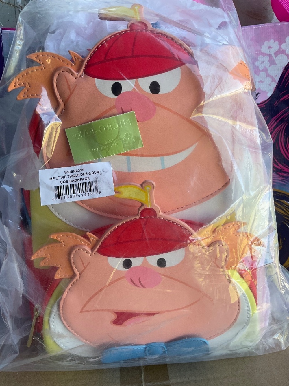 LOUNGEFLY BACKPACK ALICE IN WONDERLAND TWEEDLE DEE and TWEEDLE DUM NWT